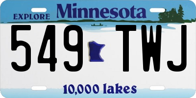 MN license plate 549TWJ
