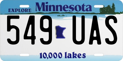 MN license plate 549UAS