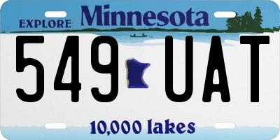 MN license plate 549UAT