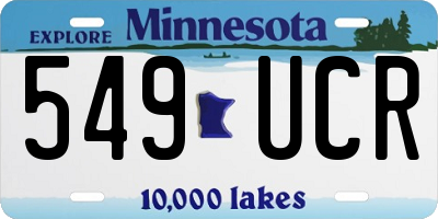MN license plate 549UCR