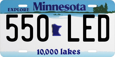 MN license plate 550LED