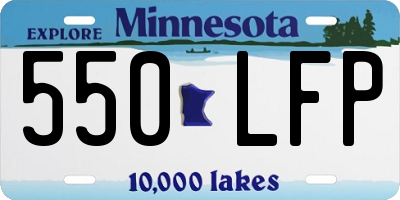 MN license plate 550LFP