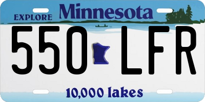 MN license plate 550LFR