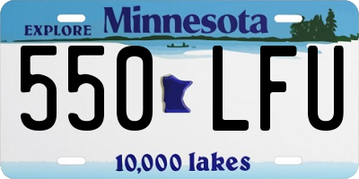 MN license plate 550LFU