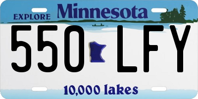 MN license plate 550LFY