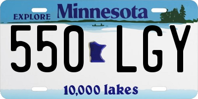 MN license plate 550LGY
