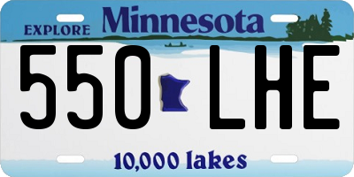 MN license plate 550LHE