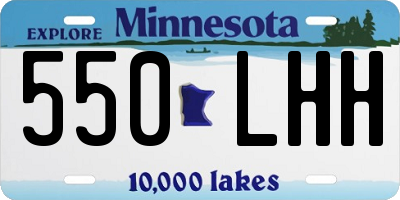 MN license plate 550LHH