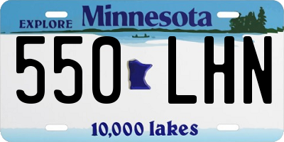 MN license plate 550LHN