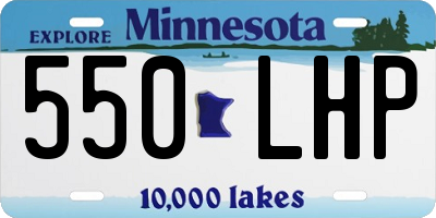 MN license plate 550LHP
