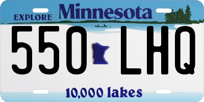 MN license plate 550LHQ
