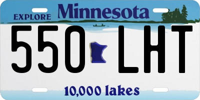 MN license plate 550LHT