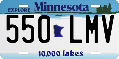 MN license plate 550LMV