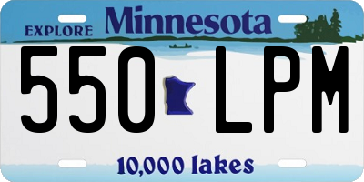 MN license plate 550LPM