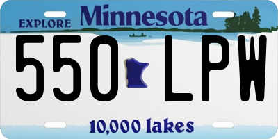 MN license plate 550LPW