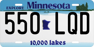MN license plate 550LQD