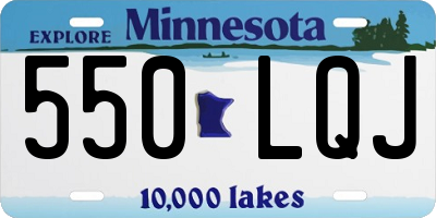 MN license plate 550LQJ
