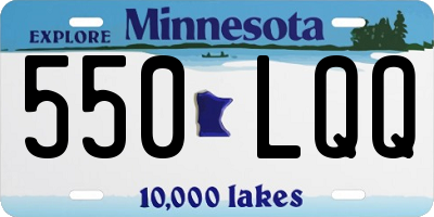MN license plate 550LQQ