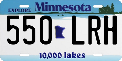 MN license plate 550LRH