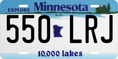 MN license plate 550LRJ