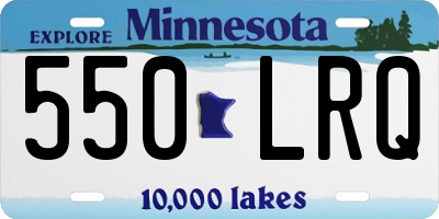 MN license plate 550LRQ