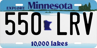 MN license plate 550LRV