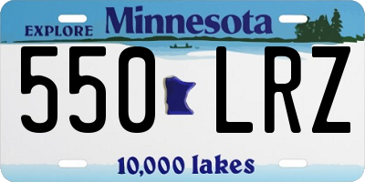 MN license plate 550LRZ
