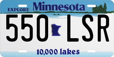 MN license plate 550LSR