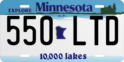 MN license plate 550LTD