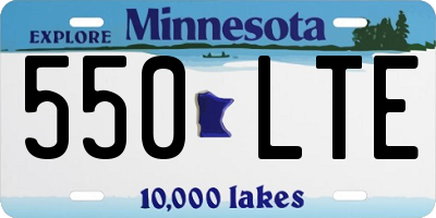 MN license plate 550LTE