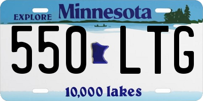 MN license plate 550LTG