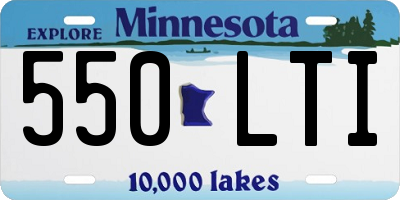 MN license plate 550LTI