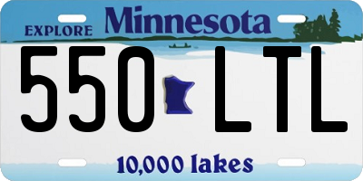 MN license plate 550LTL