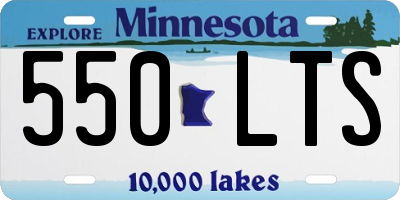 MN license plate 550LTS