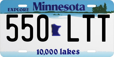 MN license plate 550LTT