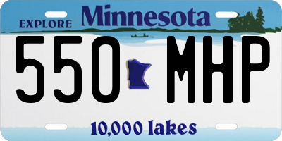 MN license plate 550MHP
