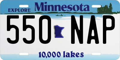 MN license plate 550NAP