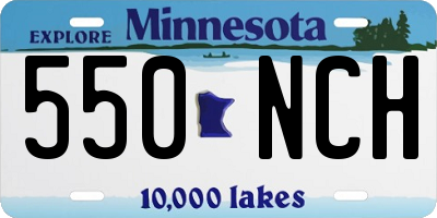 MN license plate 550NCH
