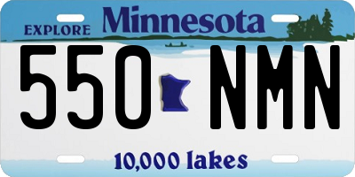 MN license plate 550NMN