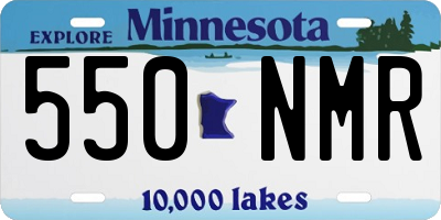 MN license plate 550NMR