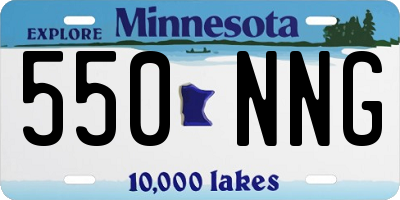 MN license plate 550NNG