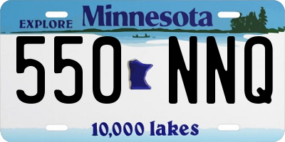 MN license plate 550NNQ