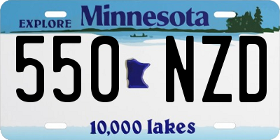 MN license plate 550NZD