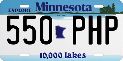 MN license plate 550PHP