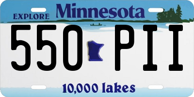 MN license plate 550PII