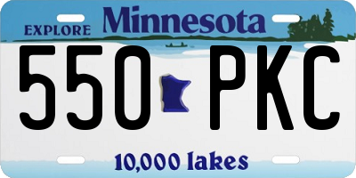 MN license plate 550PKC
