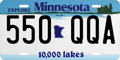 MN license plate 550QQA