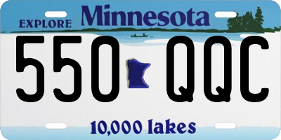 MN license plate 550QQC