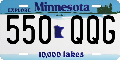 MN license plate 550QQG