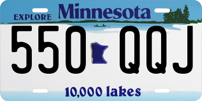 MN license plate 550QQJ